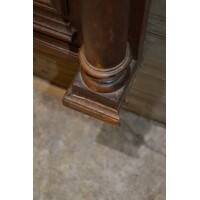 thumb-Antieke eiken spiegel Mechelse renaissancestijl met leeuwenkopjes-4