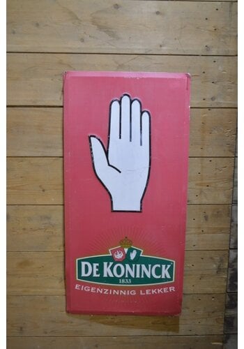 Metalen wandbord 