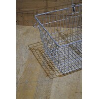 thumb-Vintage winkelmandje ijzerdraad rood kunststof-5