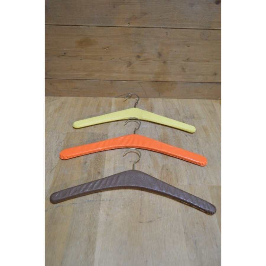 Retro kleerhangers met skai, 3 stuks-3