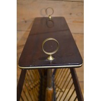 thumb-Mid-Century Modern lectuurbak tafeltje van mahonie-5
