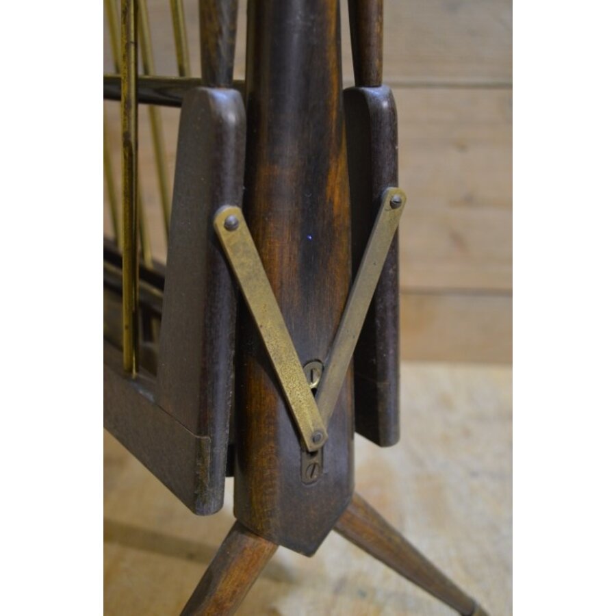 Mid-Century Modern lectuurbak tafeltje van mahonie-9