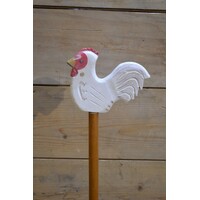 thumb-Houten wc-rolhouder met houten kip-2