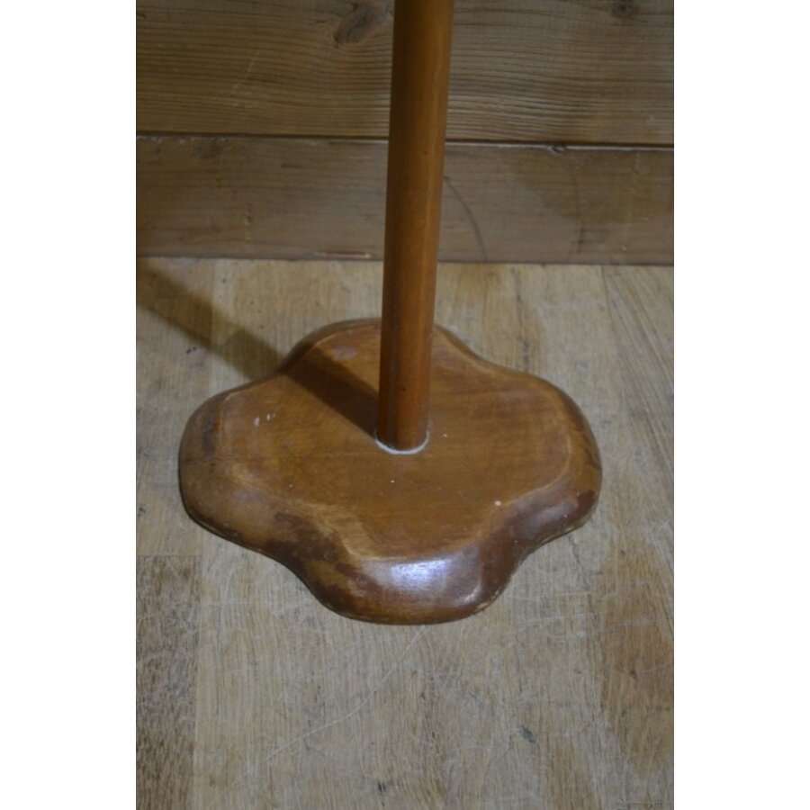 Houten wc-rolhouder met houten kip-3