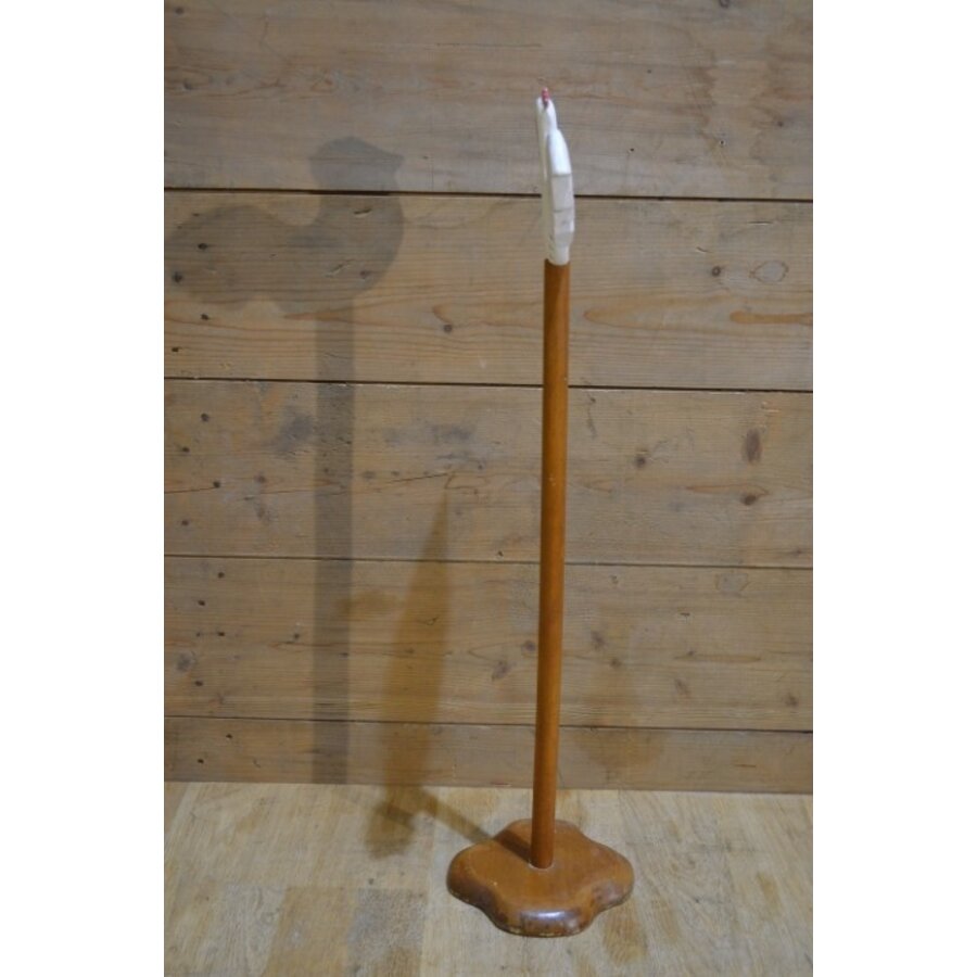 Houten wc-rolhouder met houten kip-4