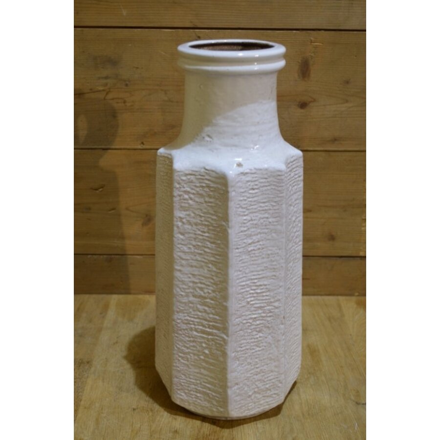 Witte retro West-Germany keramiek vaas 7835-48-3