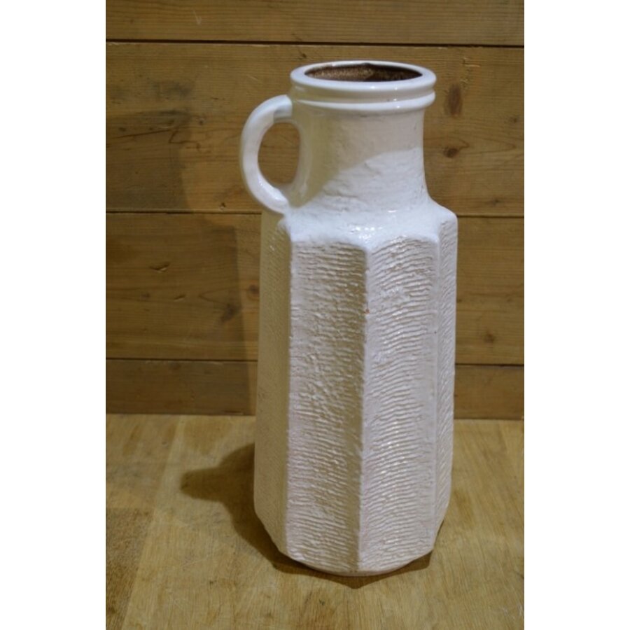 Witte retro West-Germany keramiek vaas 7835-48-4