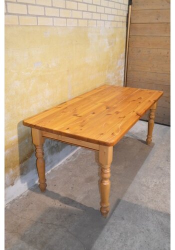 Grenen eettafel boerderij 