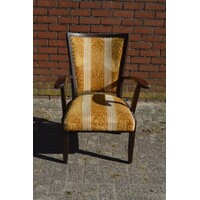 thumb-Eiken armstoel met stoffen zitting en rugleuning-2