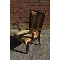 thumb-Eiken armstoel met stoffen zitting en rugleuning-4