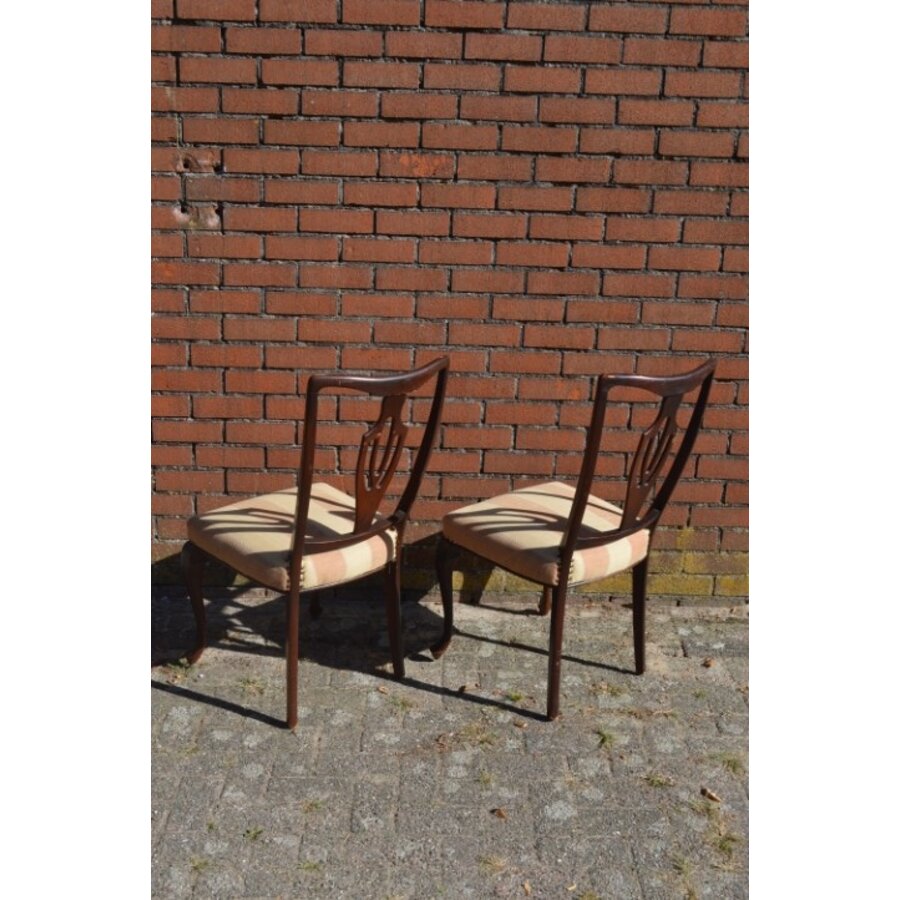 2 Engelse stoelen Chippendale stijl-7