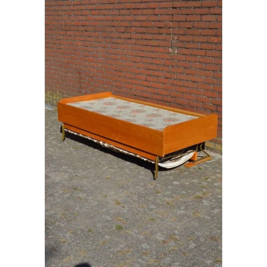 Jaren 50 opklapbed met matras-2