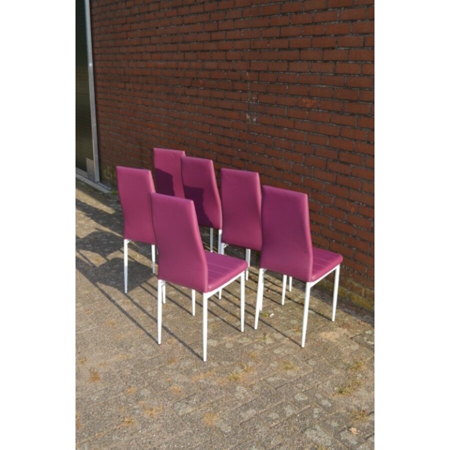 6x Milano keukenstoel cyclaam-6