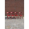 4 Windsor stoelen rood/bruin