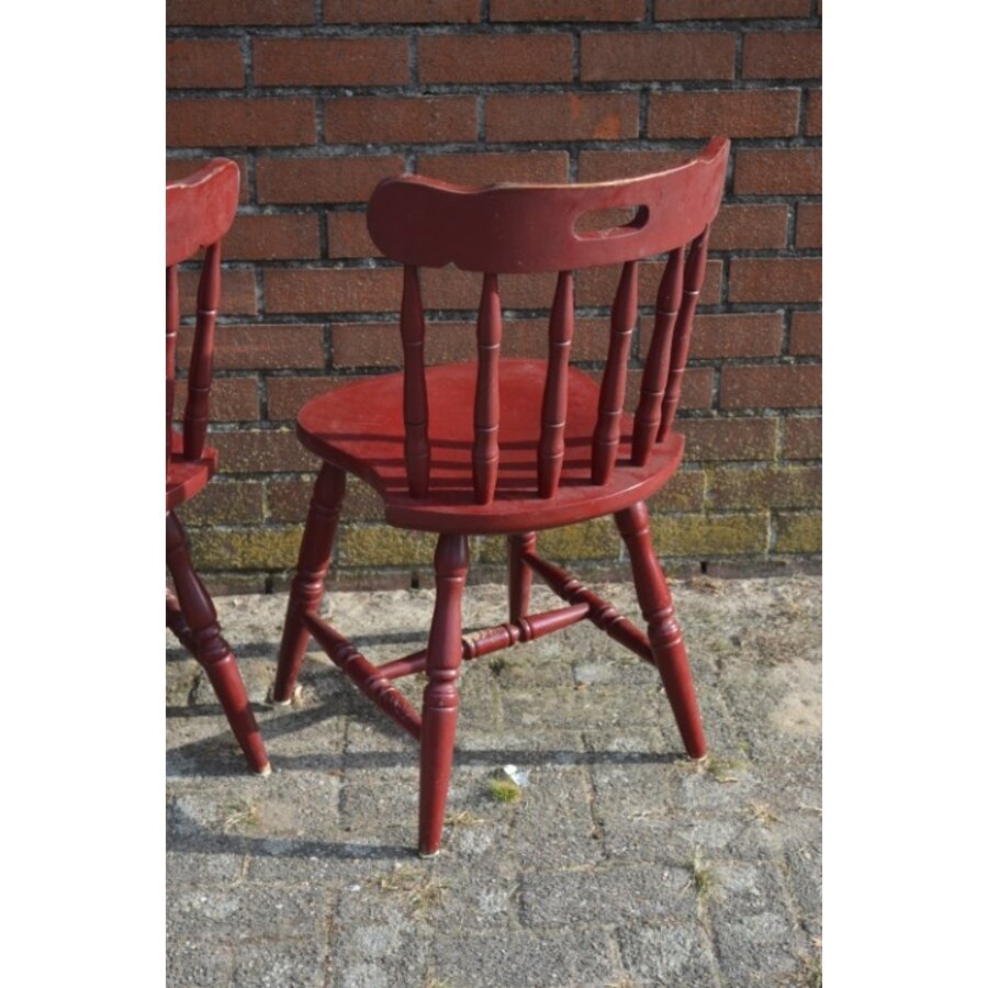 4x Windsor bistrostoel rood-9