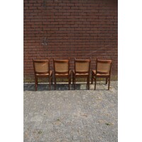 thumb-4x eiken stoel met pitriet-7