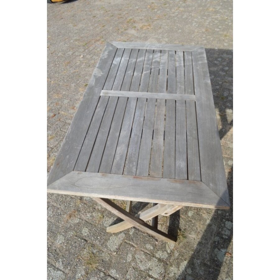 Inklapbare teak tuintafel-6