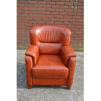 thumb-3B fauteuil bruin rundleer-1