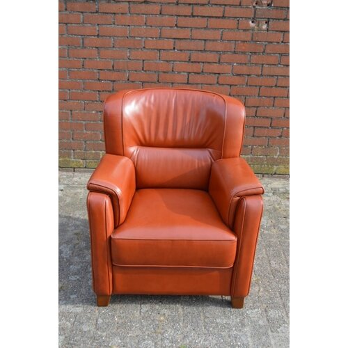 Fauteuil bruin leer 3B 