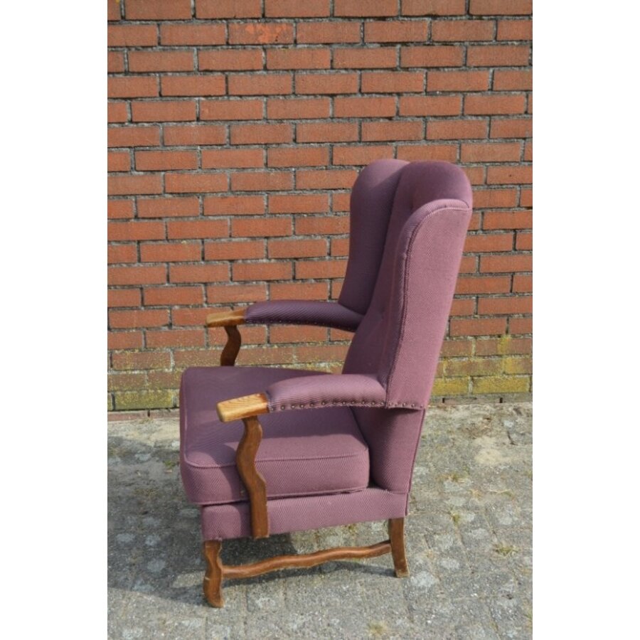 Vintage oorfauteuil Spakman & Co-9
