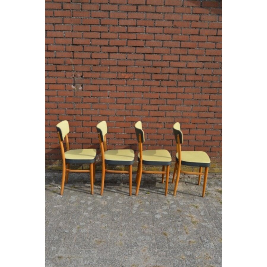 KOK retro eetkamerstoelen 4x-4