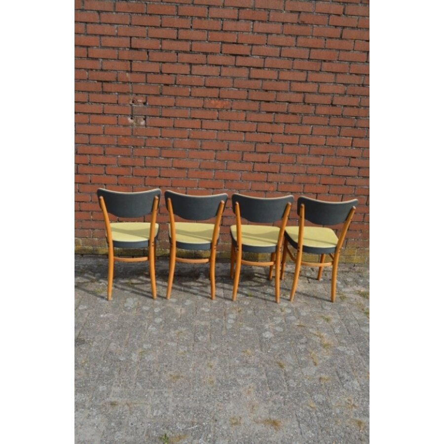 KOK retro eetkamerstoelen 4x-6