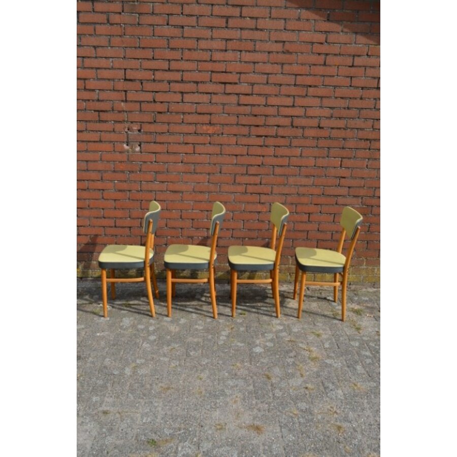 KOK retro eetkamerstoelen 4x-8