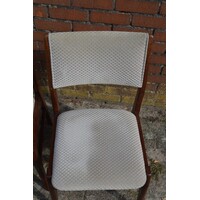 thumb-BAKO teak stoelen met stoffen zitting set van 4-3