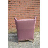 thumb-Engelse oorfauteuil met bordeaux stof-5