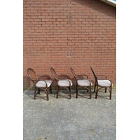 thumb-Vintage rotan armstoelen 4x-5