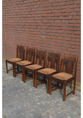 5 Oud-Hollandse boerenstoelen 