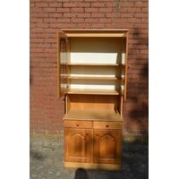 thumb-Landelijke buffetkast met vitrine opknapper-4