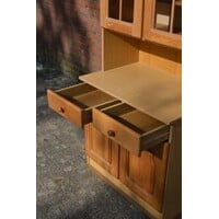 thumb-Landelijke buffetkast met vitrine opknapper-8