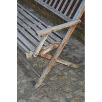 thumb-Verweerde hardhouten tuinbank inklapbaar-2