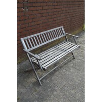 thumb-Verweerde hardhouten tuinbank inklapbaar-5