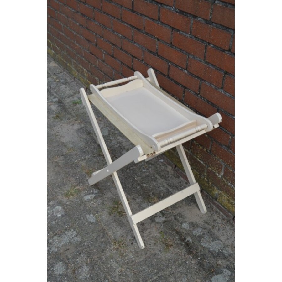 Witte butler tray met inklapbaar onderstel-3