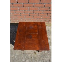 thumb-Massief teakhouten bijzettafeltje-3