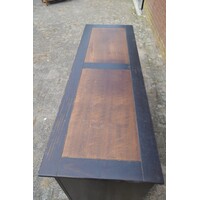 thumb-Donkerbruin dressoir met houtinleg-3