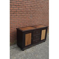 thumb-Donkerbruin dressoir met houtinleg-6