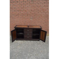 thumb-Donkerbruin dressoir met houtinleg-7