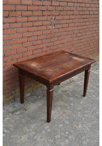 Massief teakhouten eettafel 