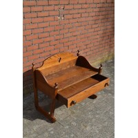 thumb-Donker eiken kastje op sledelatten-5