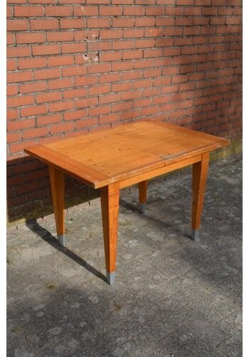 Vintage grenen eettafel 