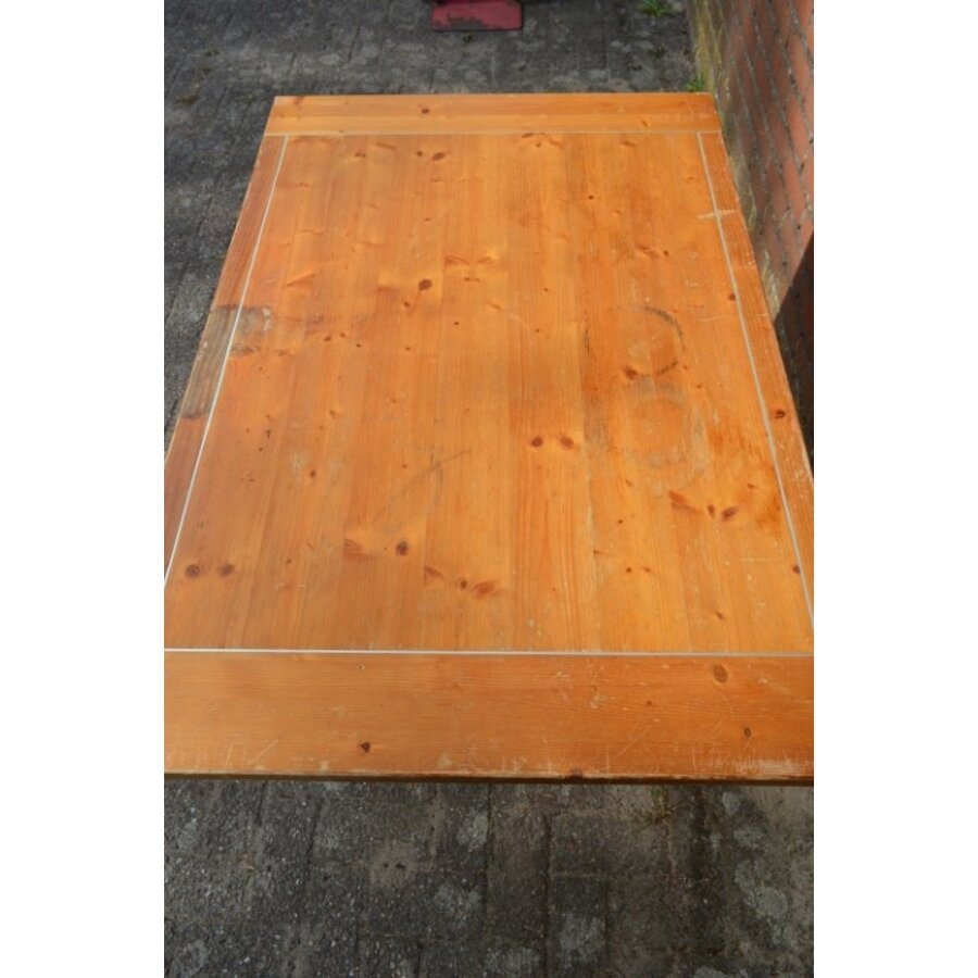 Zweedse grenen eettafel jaren 60-5