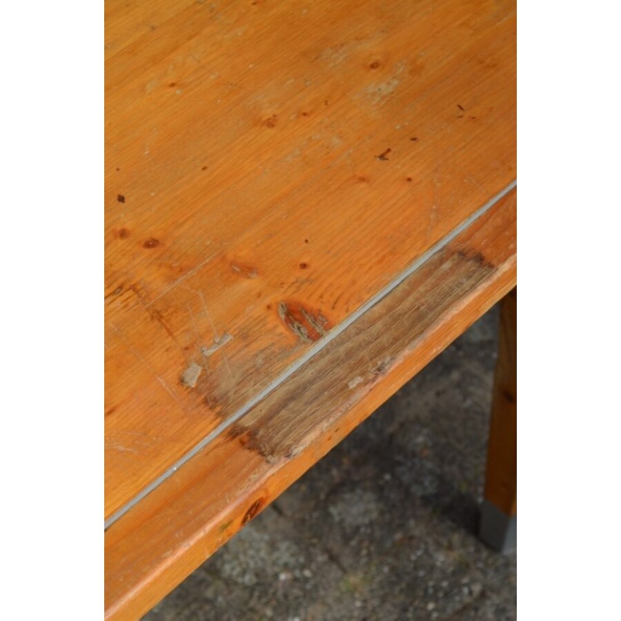 Zweedse grenen eettafel jaren 60-6