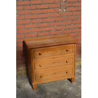 thumb-Geleefd grenen commode kastje met houten knoppen-2