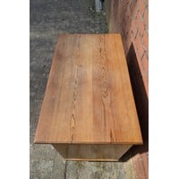thumb-Geleefd grenen commode kastje met houten knoppen-6