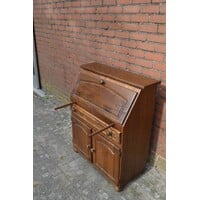 thumb-Klassieke eikenhouten klepsecretaire-8