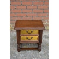 thumb-Klassiek houten ladenkastje met koper-1