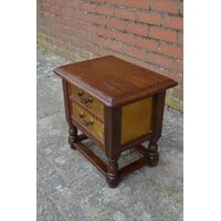 thumb-Klassiek houten ladenkastje met koper-3